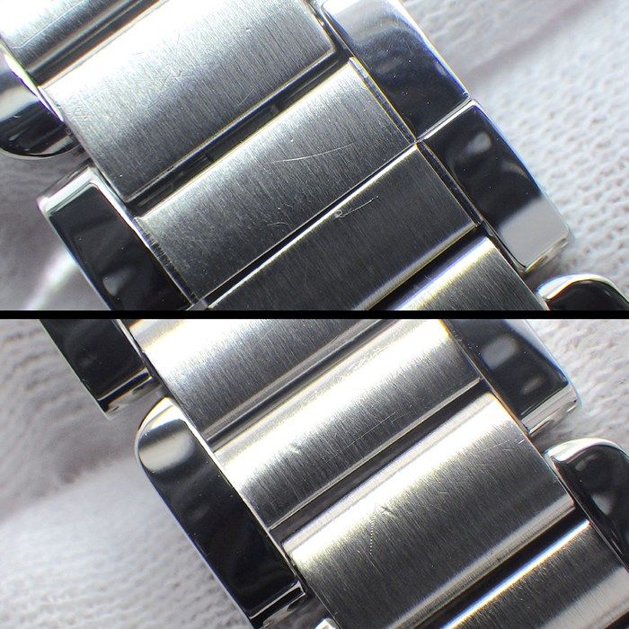 Cartier Watch Tank Anne Gray 11 Points Diamond Index Rectangular Silver — view 7