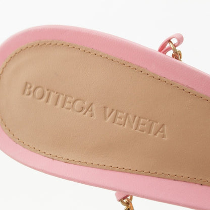 Bottega Veneta Chain Strap Pin Sandals Pink Gold — view 7