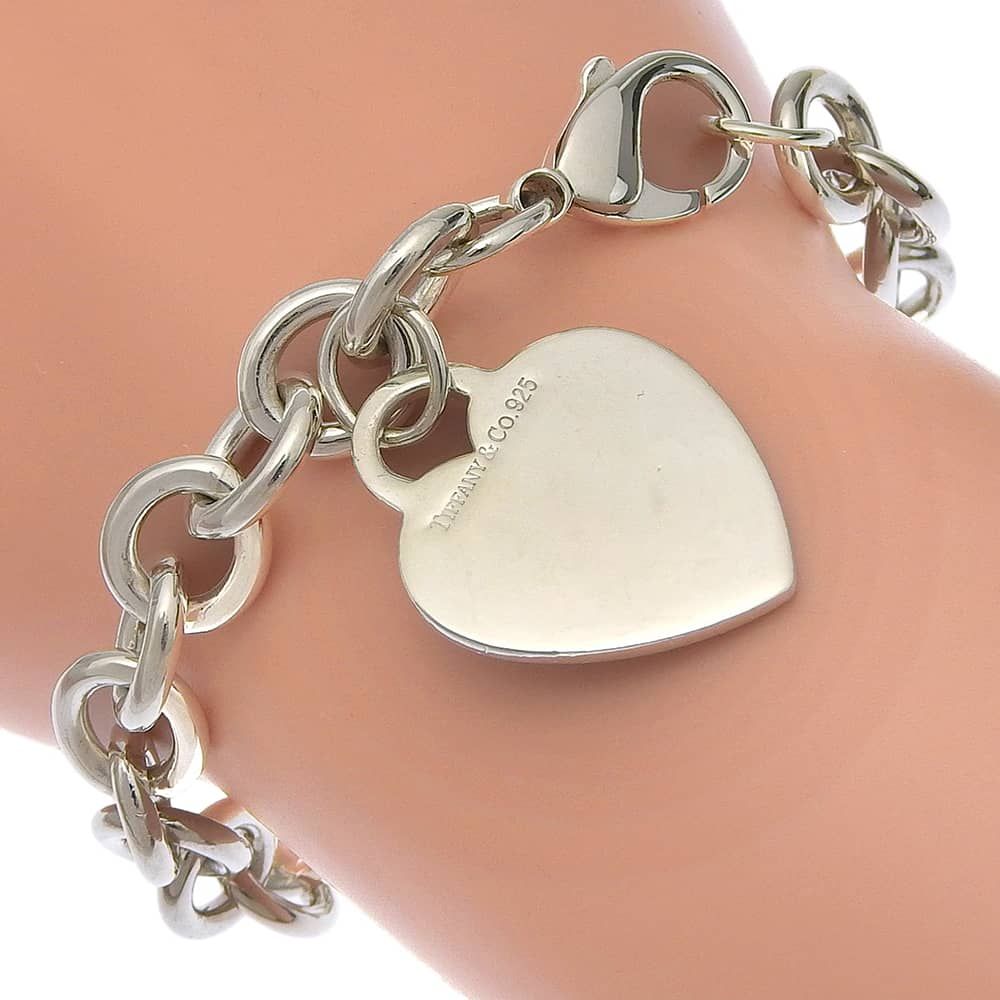 Tiffany & Co Heart Tag 925 Sterling Silver Bracelet