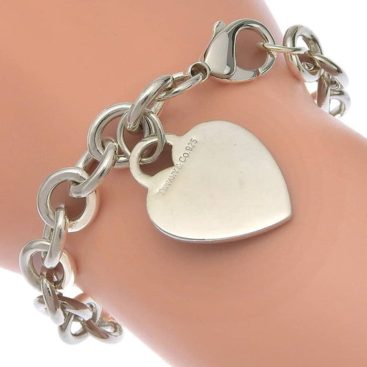 Tiffany & Co Heart Tag 925 Sterling Silver Bracelet