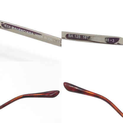 Balenciaga Teardrop Sunglasses Purple Color Gradation Silver Metal Case Cloth — view 8