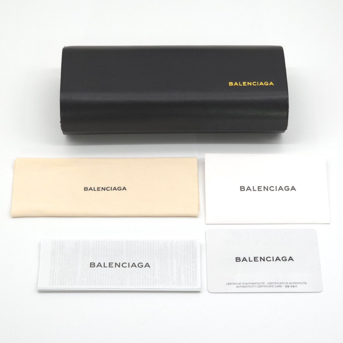 Balenciaga Teardrop Sunglasses Purple Color Gradation Silver Metal Case Cloth — view 3