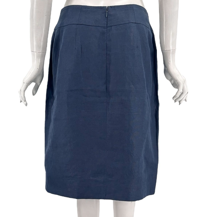Chanel 94P Skirt Coco Button Knee Length Navy 42 — view 2