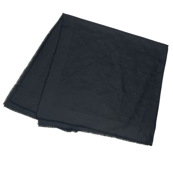 Dior Dress Belt with Shawl Silk Black White 38 — view 5
