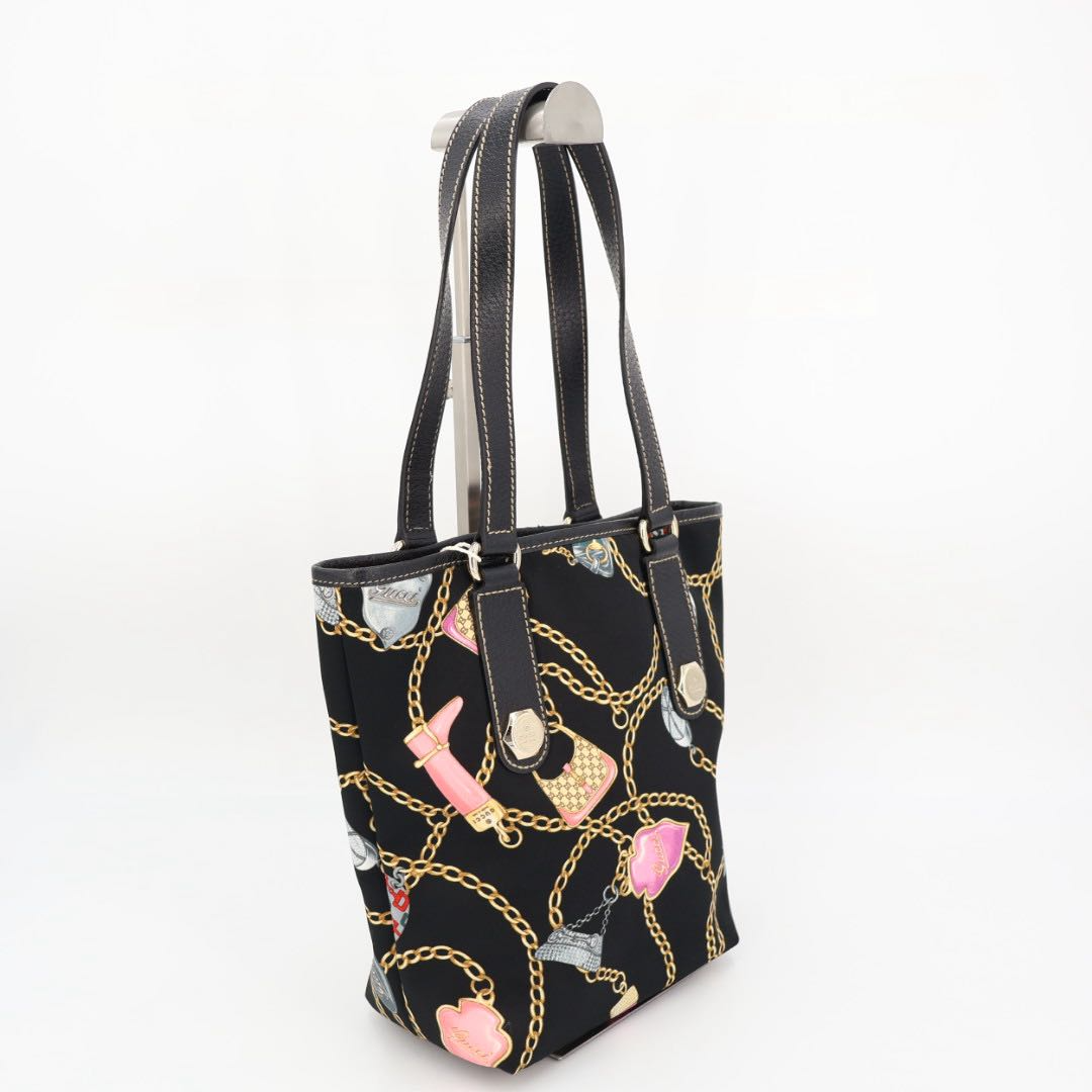 Gucci Chain Pattern Tote Shoulder Bag — view 2