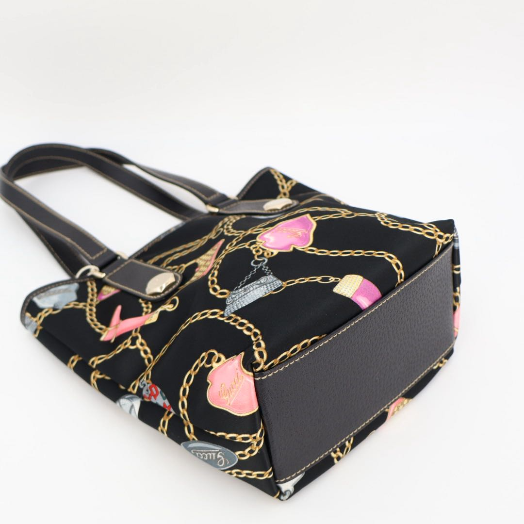 Gucci Chain Pattern Tote Shoulder Bag — view 3