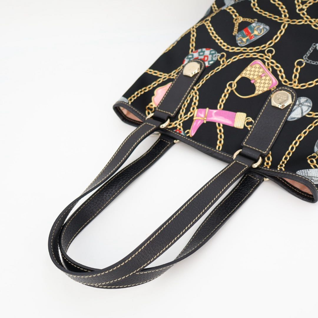 Gucci Chain Pattern Tote Shoulder Bag — view 7