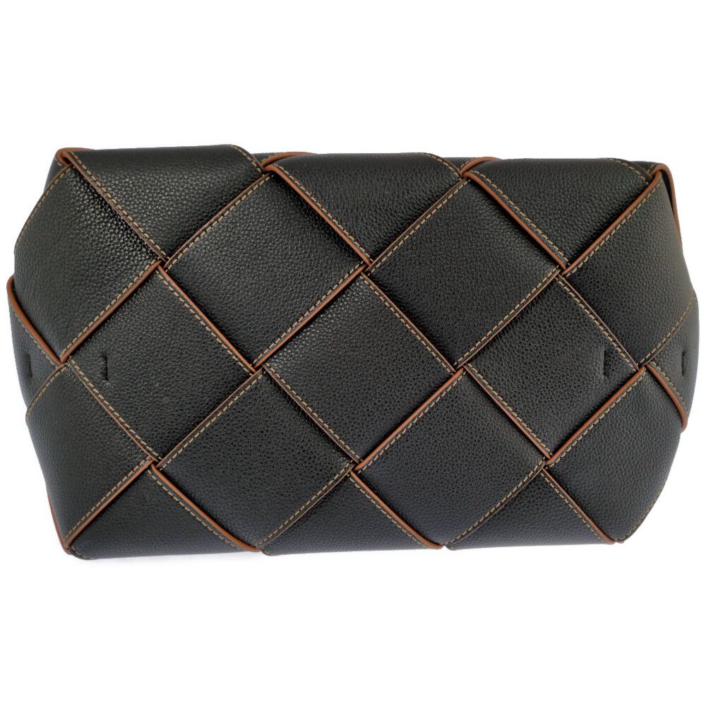 Loewe Woven Basket 2-Way Handbag Black — view 4