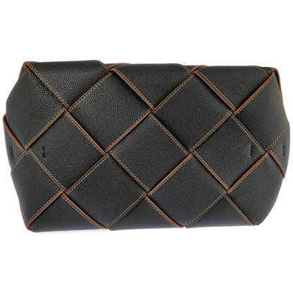Loewe Woven Basket 2-Way Handbag Black — view 4
