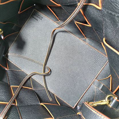 Loewe Woven Basket 2-Way Handbag Black — view 5