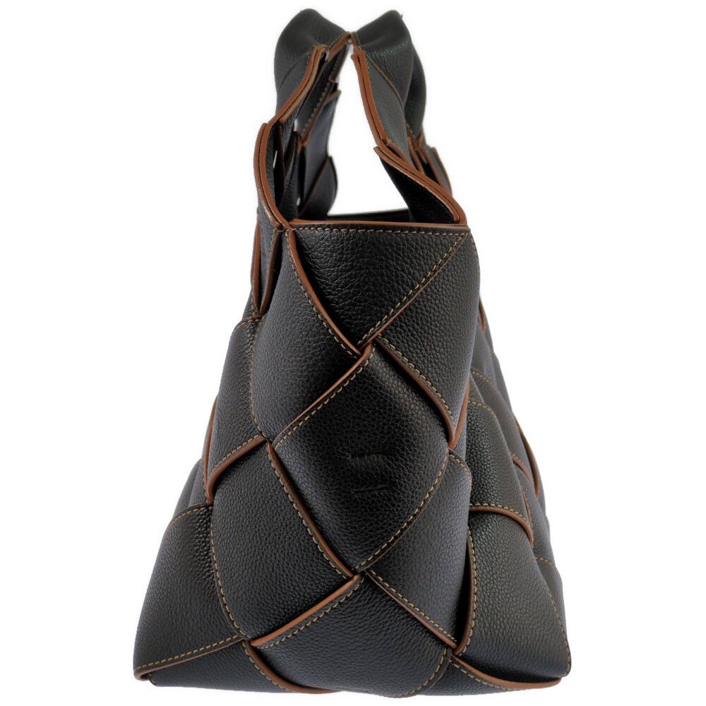 Loewe Woven Basket 2-Way Handbag Black — view 2