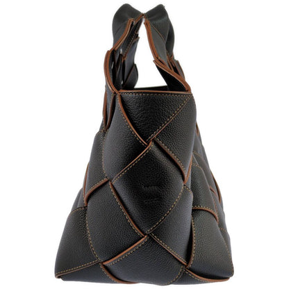 Loewe Woven Basket 2-Way Handbag Black — view 2