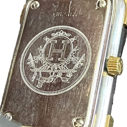 Hermes Croajour Watch SS Quartz Gold Dial — view 7