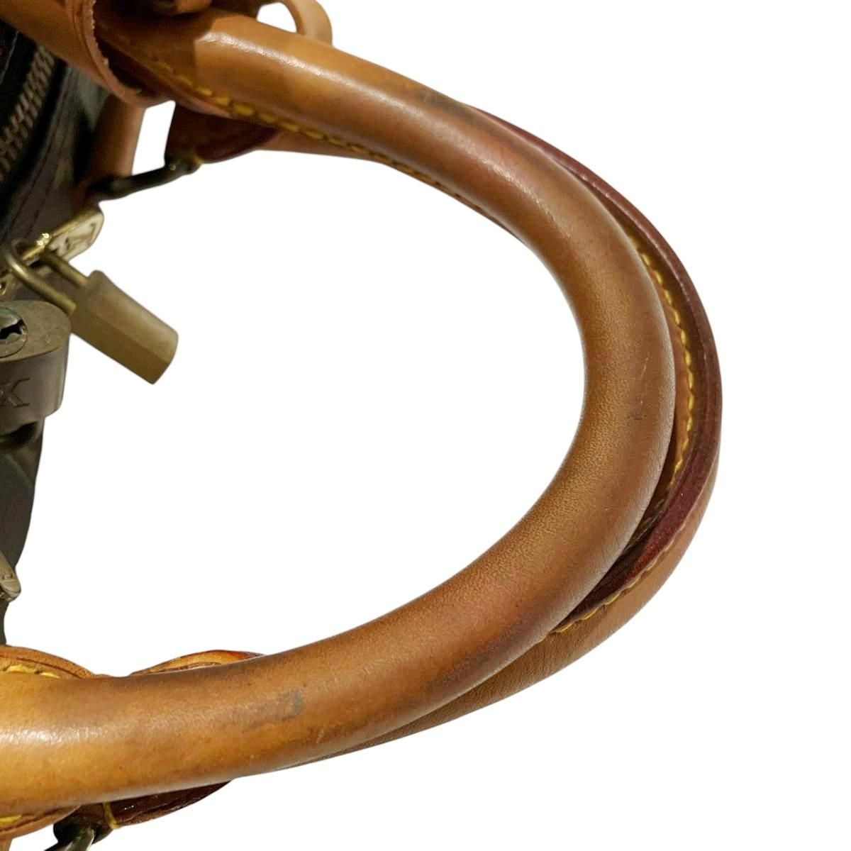 Louis Vuitton Keepall 60 Monogram Boston Bag Leather Canvas — view 8