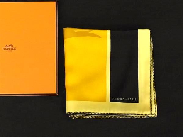 Hermes Swinging Saint Germain Carre 70 100% Silk Scarf Yellow