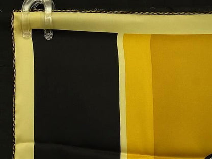 Hermes Swinging Saint Germain Carre 70 100% Silk Scarf Yellow — view 3