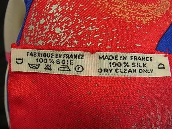 Hermes Feux D'artifice Flame Of 100% Silk Large Scarf Shawl — view 6