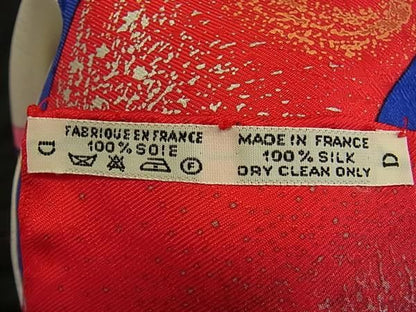 Hermes Feux D'artifice Flame Of 100% Silk Large Scarf Shawl — view 6