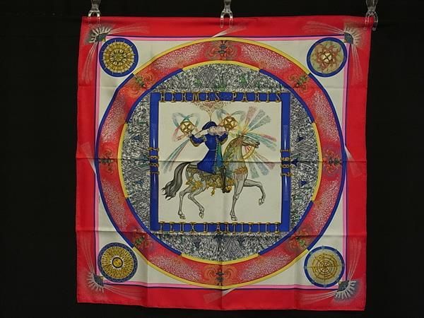 Hermes Feux D'artifice Flame Of 100% Silk Large Scarf Shawl — view 2