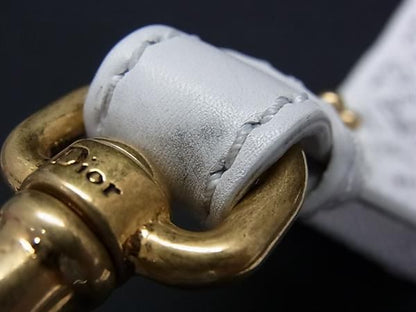 Dior Leather Bag Shoulder Strap Belt White — view 5