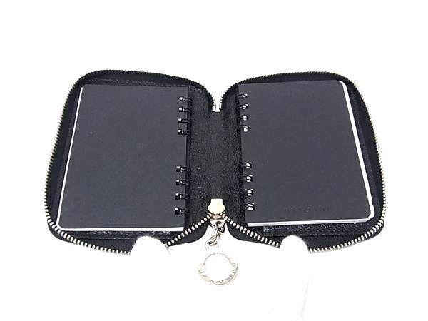 Bvlgari Logo Mania Nylon Canvas Notebook Cover Schedule Book Black Agenda — view 4
