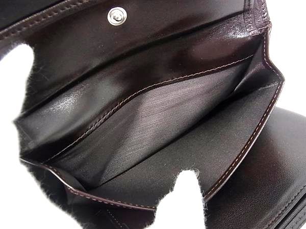 Fendi Zucca Pattern Canvas Leather Trifold Wallet Coin Purse Brown — view 6