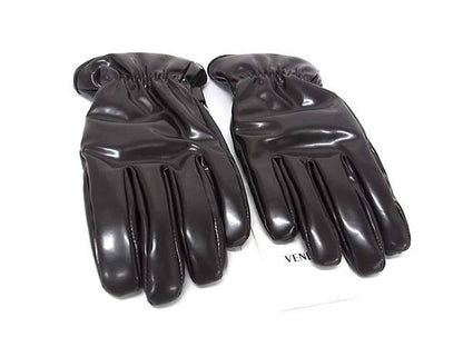 Bottega Veneta Patent Leather Gloves Cold 8 Brown