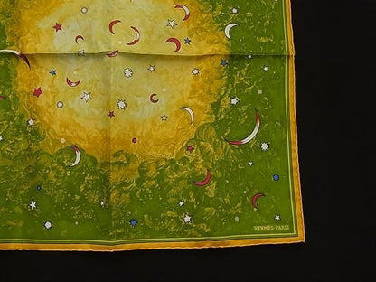 Hermes L'annee Des Etoiles Star Age Carre 40 Petit Gavroche Scarf Yellow — view 3