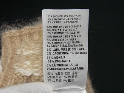 Miu Miu Mohair Polyamide Virgin Wool Fingerless Gloves Brown — view 5