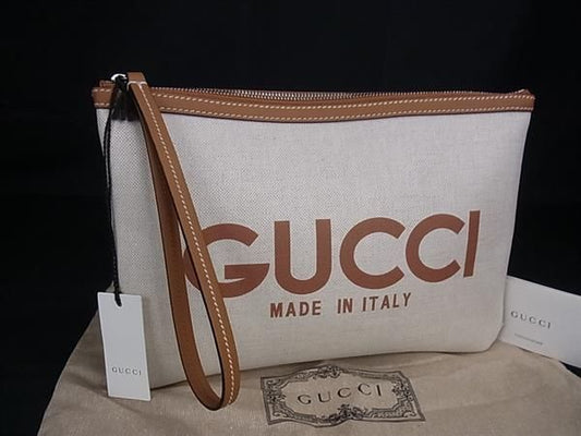 Gucci Clutch Multi Case Ivory Brown