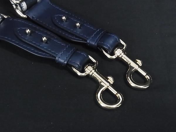 Dior Canvas Bag Shoulder Strap Belt Navy — view 3