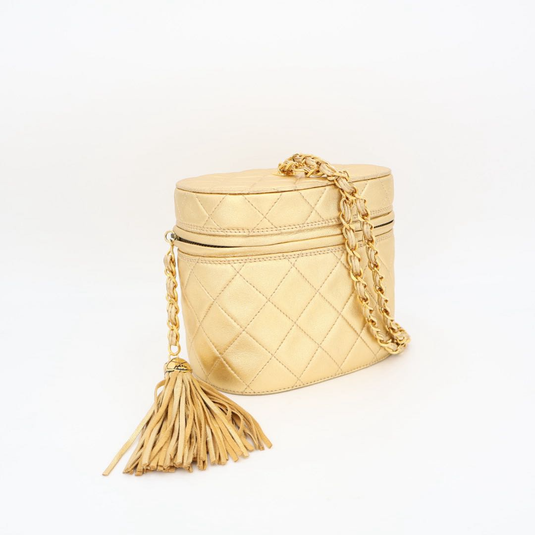 Chanel CC Logo Fringe Chain Shoulder Bag — view 2