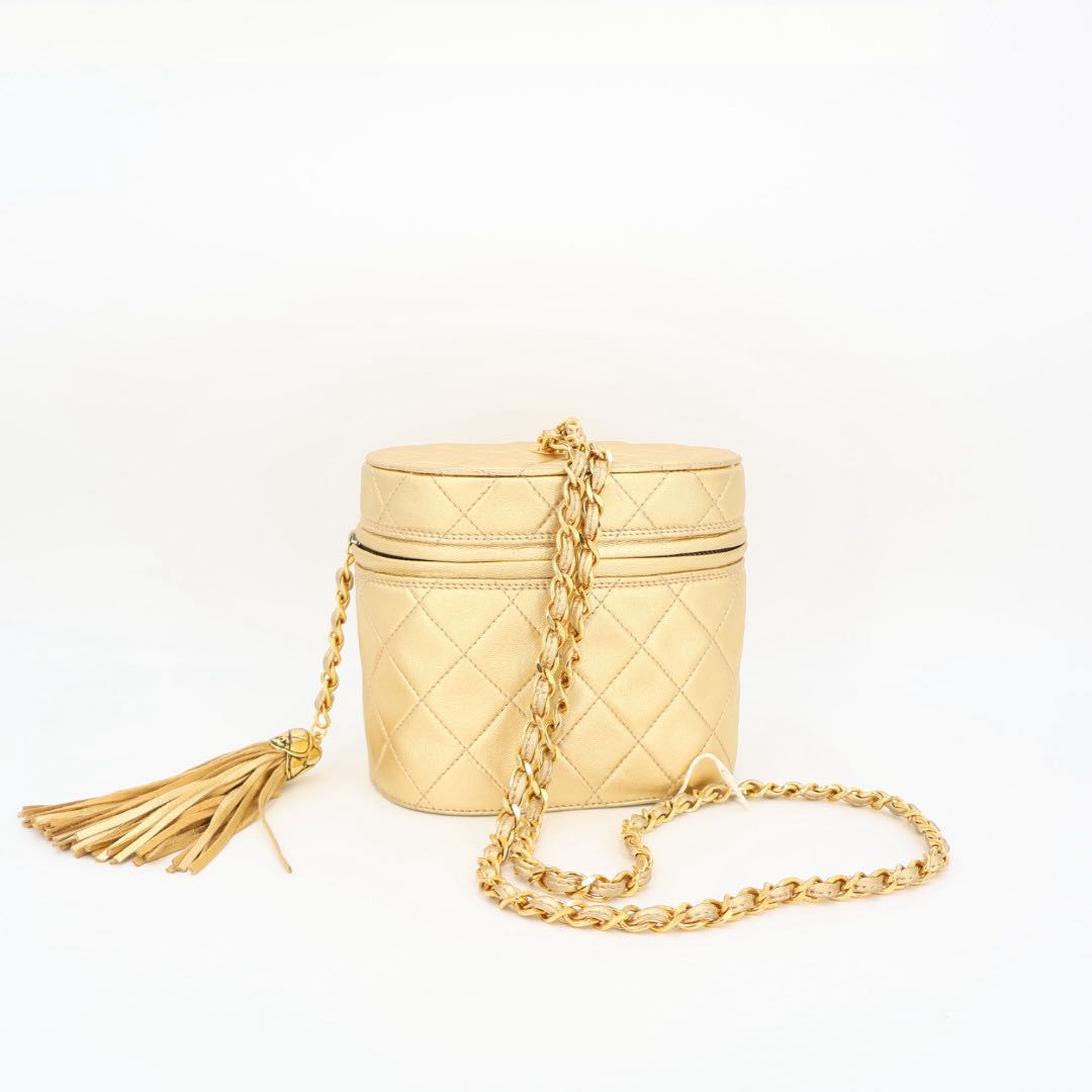 Chanel CC Logo Fringe Chain Shoulder Bag — view 7