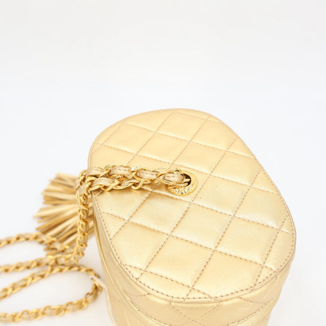 Chanel CC Logo Fringe Chain Shoulder Bag — view 5