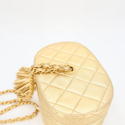 Chanel CC Logo Fringe Chain Shoulder Bag — view 5