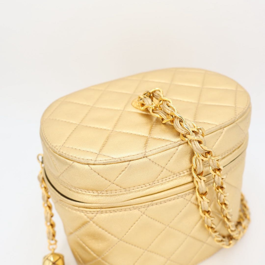 Chanel CC Logo Fringe Chain Shoulder Bag — view 4