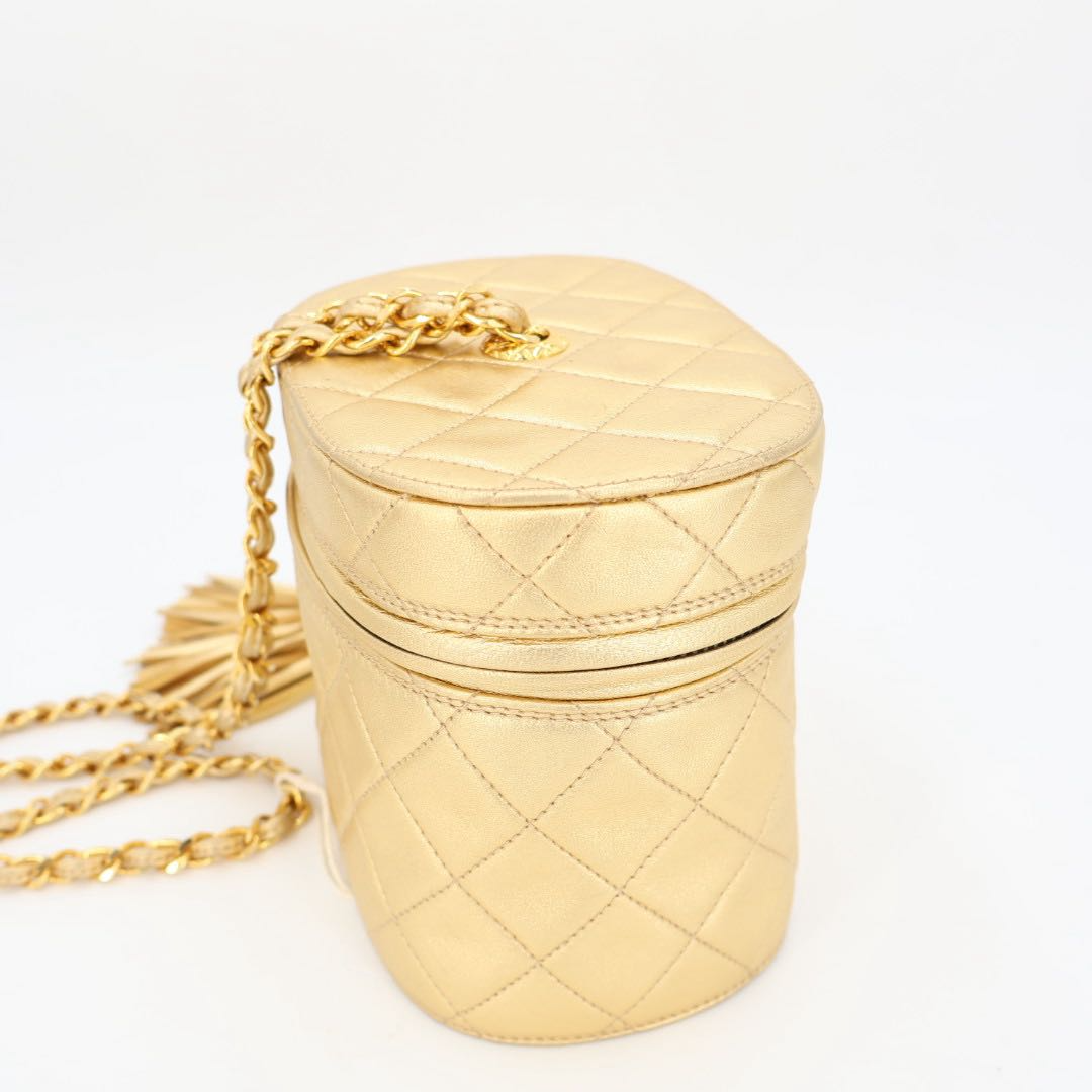 Chanel CC Logo Fringe Chain Shoulder Bag — view 6
