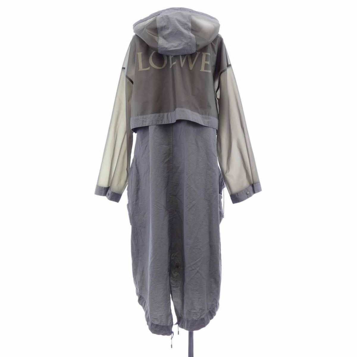 Loewe Long Hooded Anagram Coat — view 2