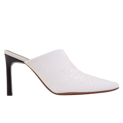 Loewe Sandals Denim Distressed Heels — view 6
