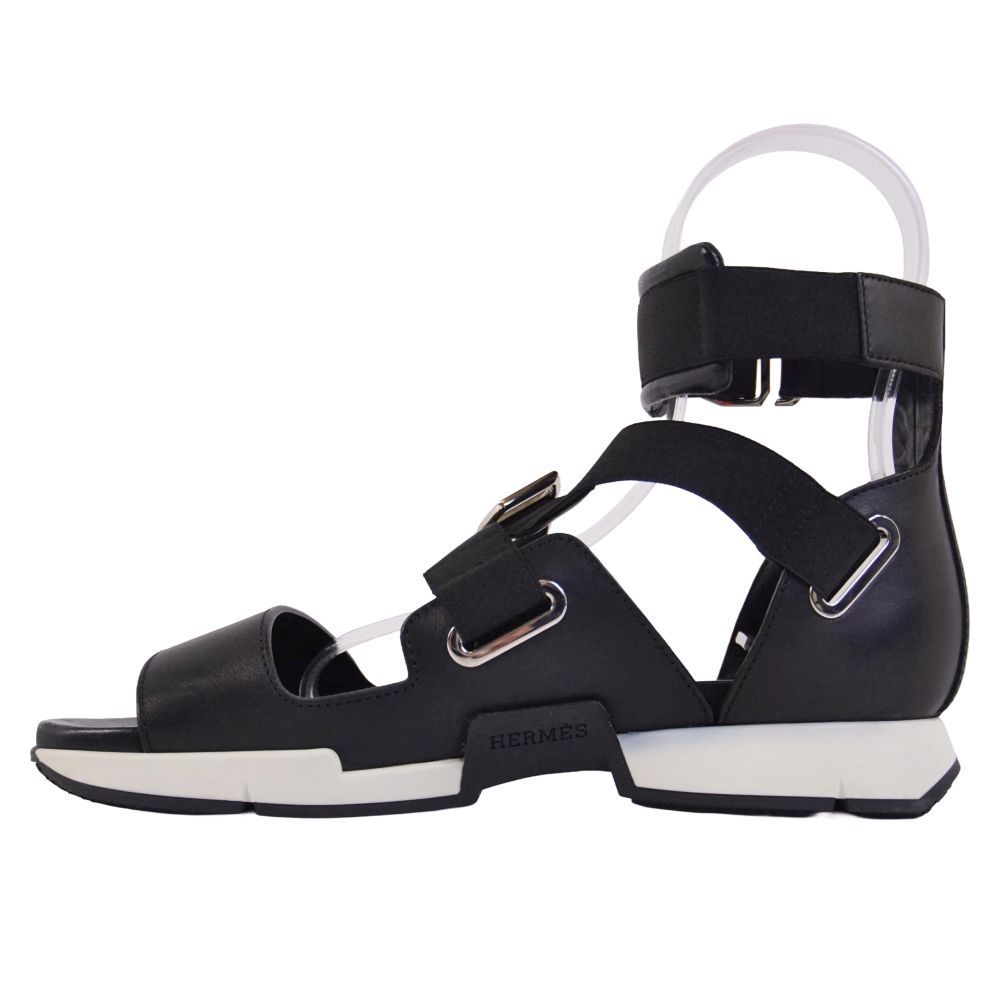 Hermes Sandals Ankle Strap Leather Shoes — view 7