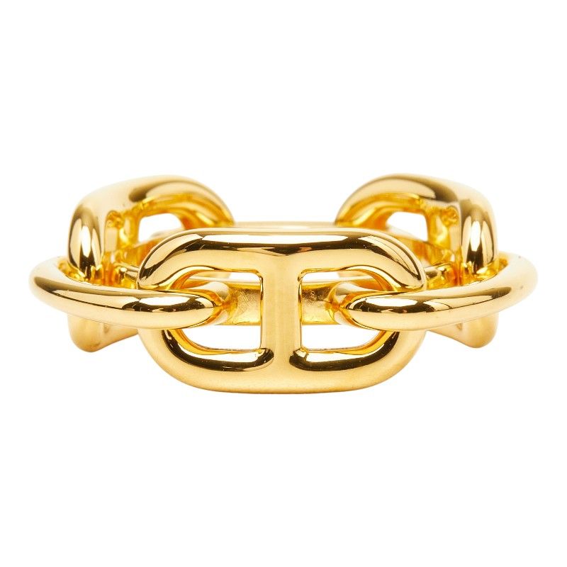 Hermes Chaine D'Ancre Legato Scarf Ring Gold Plated — view 2