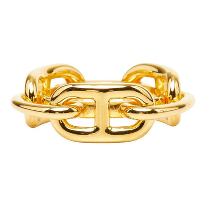 Hermes Chaine D'Ancre Legato Scarf Ring Gold Plated — view 2