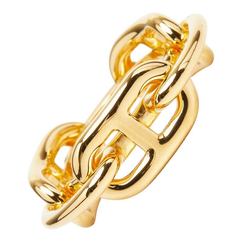 Hermes Chaine D'Ancre Legato Scarf Ring Gold Plated