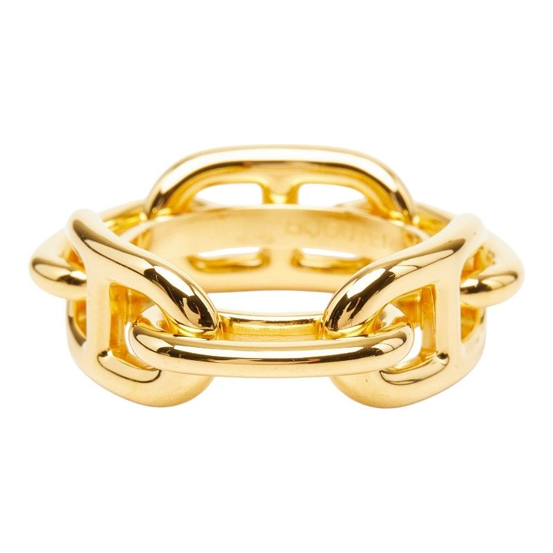Hermes Chaine D'Ancre Legato Scarf Ring Gold Plated — view 3