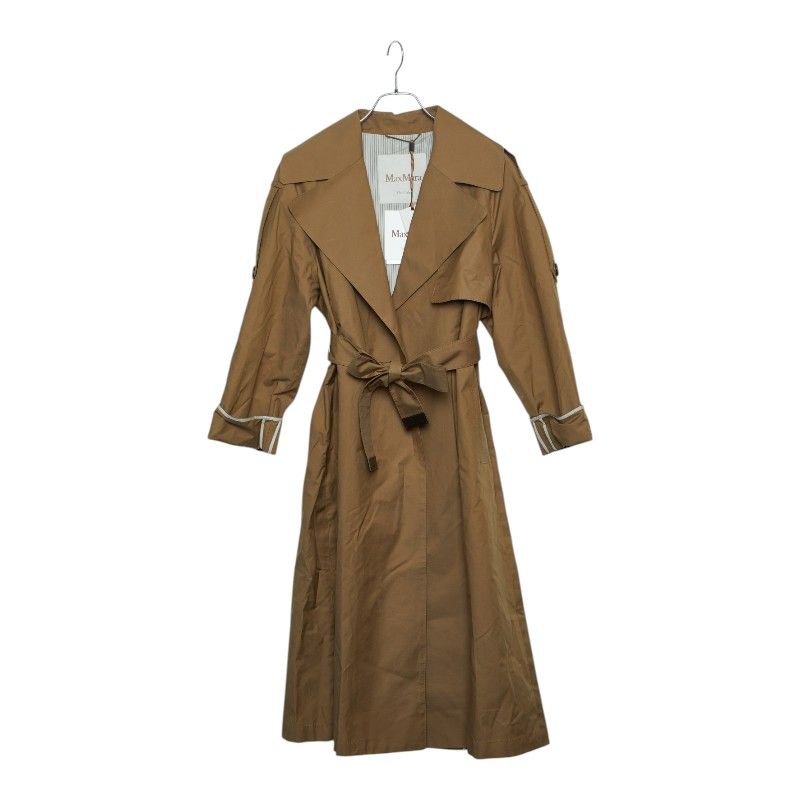 Max Mara the Cube Trench Coat Oversize 40 Brown Cotton Polyester