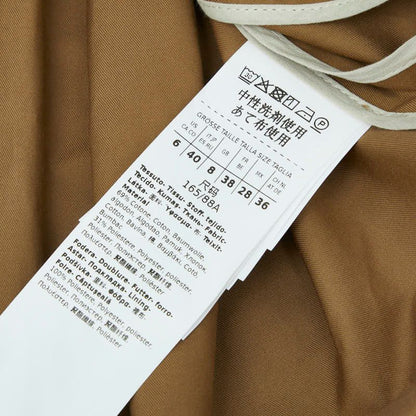 Max Mara the Cube Trench Coat Oversize 40 Brown Cotton Polyester — view 5