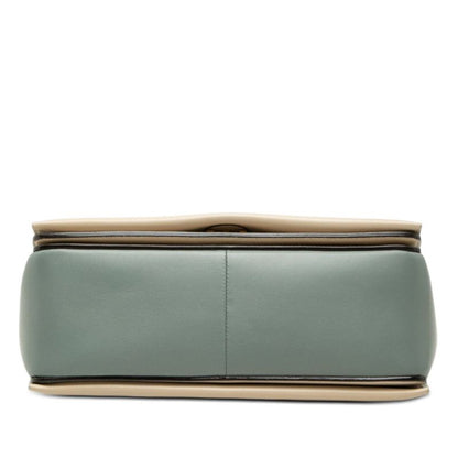 Celine Frame Cross Belt Bag Crossbody Storm Blue Gray Leather — view 3