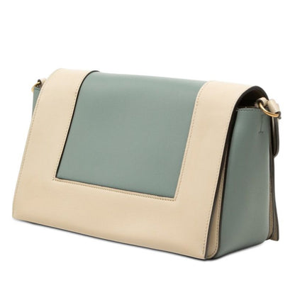 Celine Frame Cross Belt Bag Crossbody Storm Blue Gray Leather — view 2