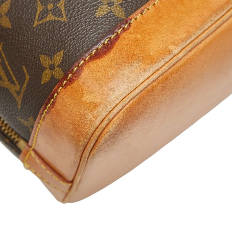 Louis Vuitton Monogram Alma PM Handbag Brown Leather — view 5