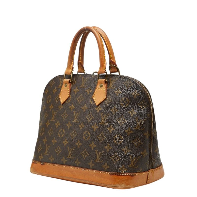 Louis Vuitton Monogram Alma PM Handbag Brown Leather — view 2